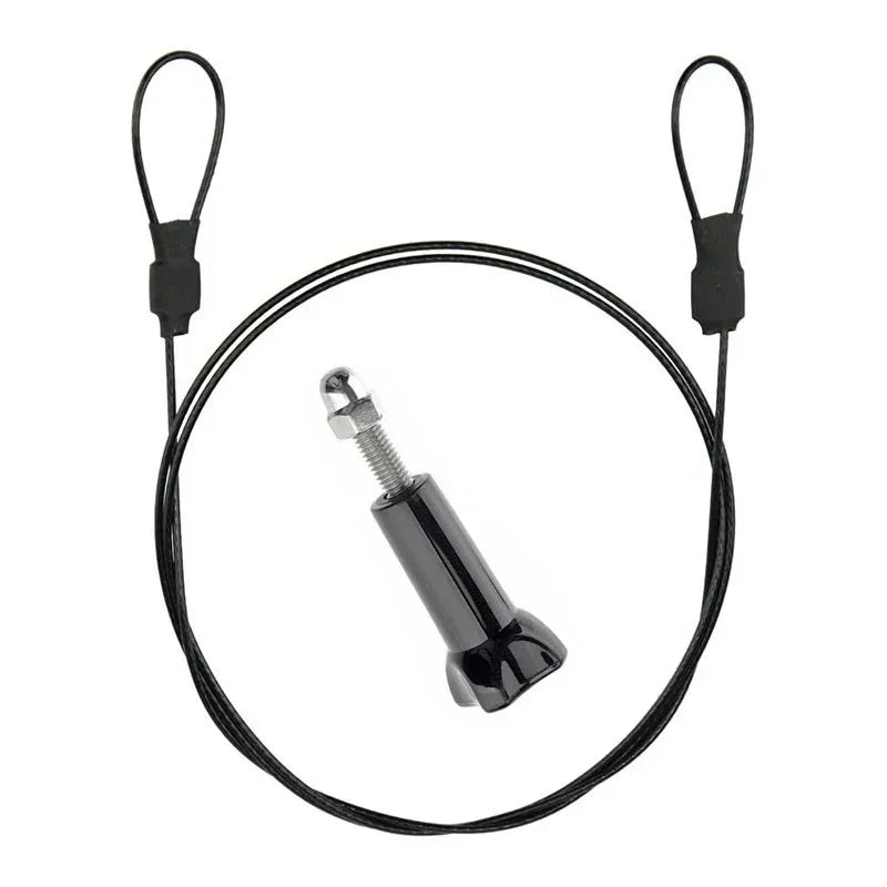 Säkerhetslina/vajer för kamera metall inkl. låsskruv