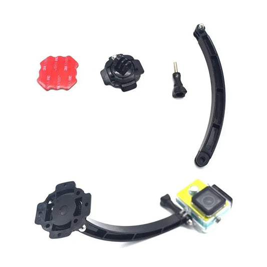 GoPro-fäste och arm för hjälm roterbart 360 grader