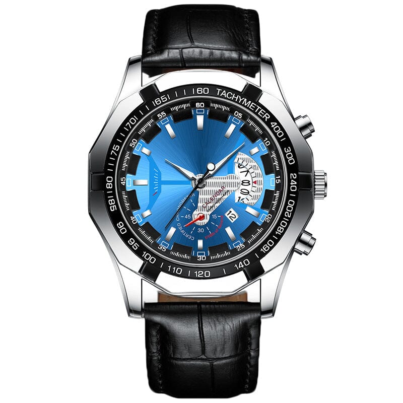 47 mm Armbandsur - Kvartsur med multifunktion för män