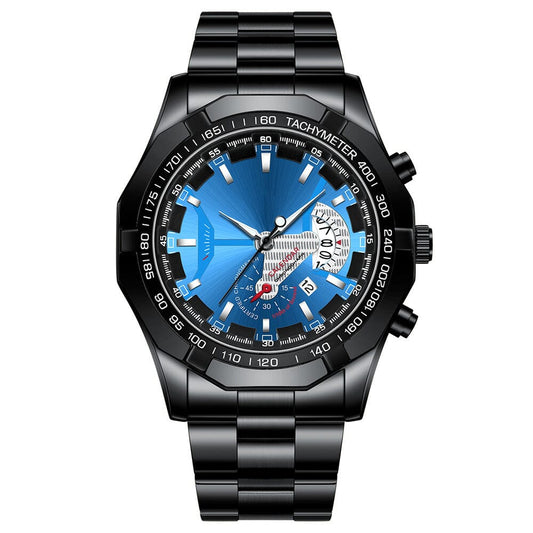 47 mm Armbandsur - Kvartsur med multifunktion för män