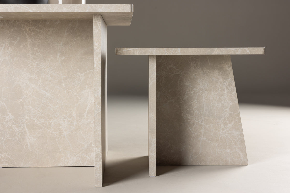 Sala Soffbord Bord 1: 60 cm Bord 2: 40 cm x Bord 1: 60 cm Bord 2: 40 cm Beige