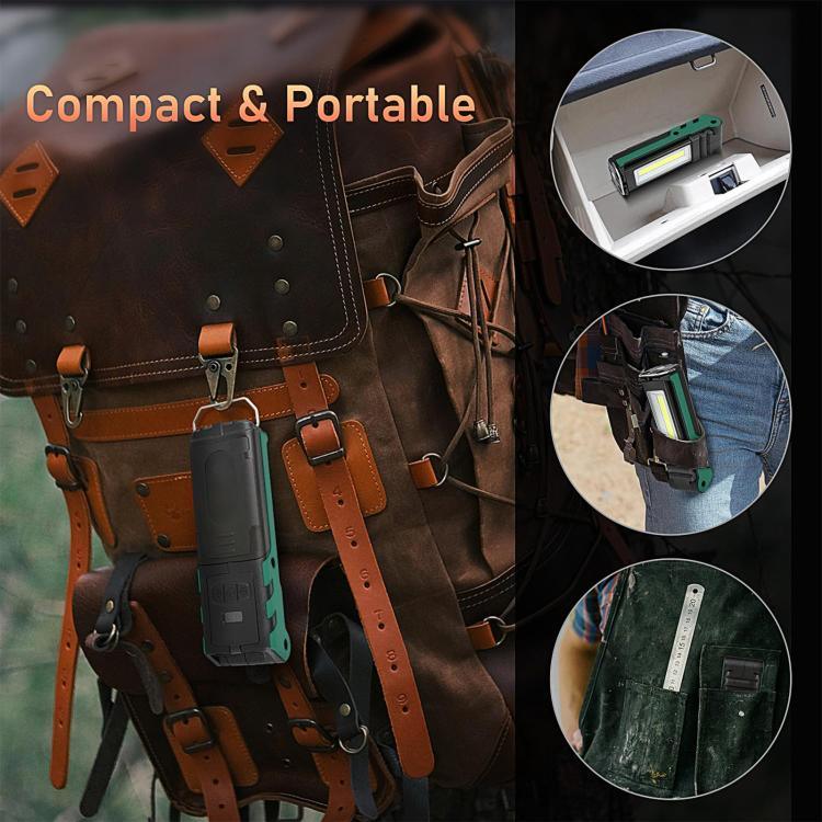 ES106 IP44 Vattentät COB Arbetslampa – USB-uppladdningbar