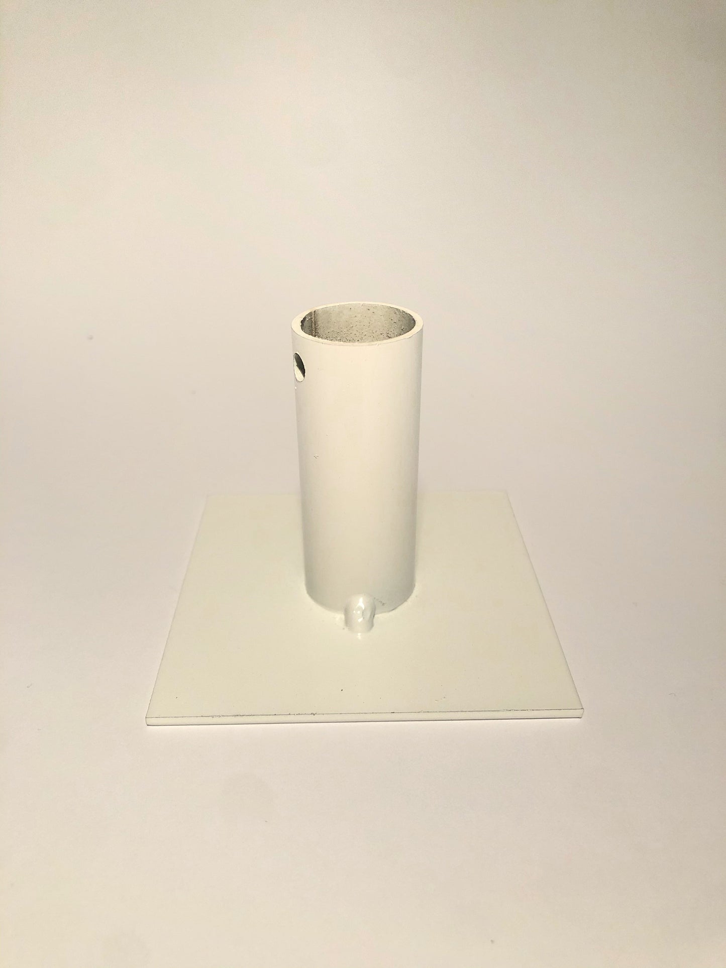 Ljusstake - enkel, liten (vit)