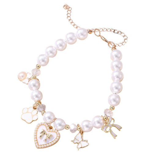 Pearl Pet Cat Dog Necklace
