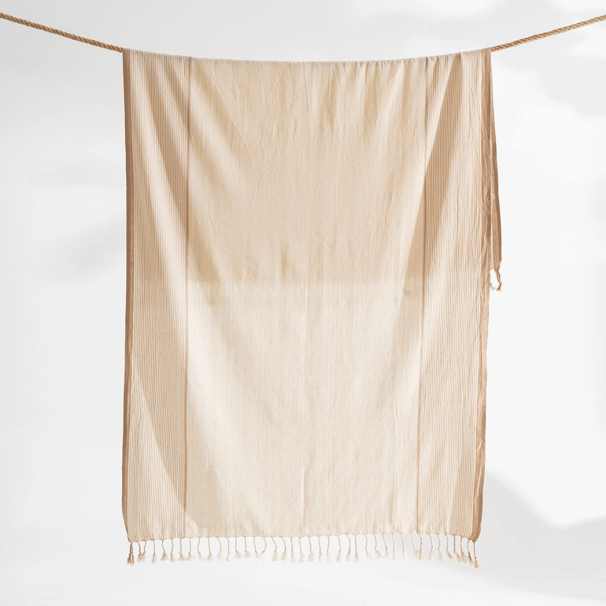 Strandhandduk beige handduksset