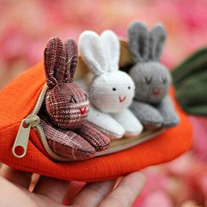 Kaniner i morot - Söt dekoration