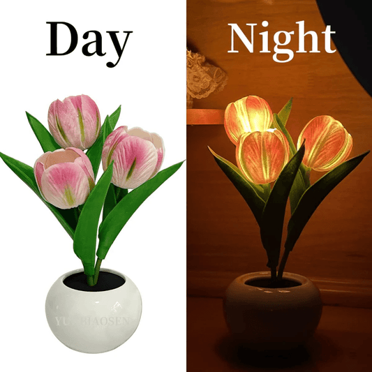 LED Tulpanlampa – Realistisk Blomsterbelysning för Mysig Atmosfär