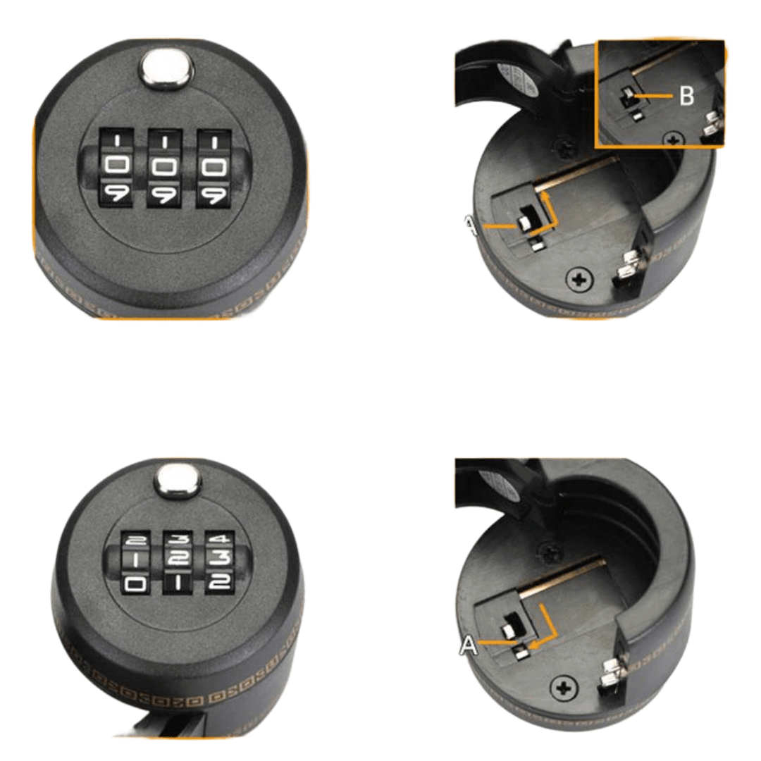 Lock med lösenord till flaska