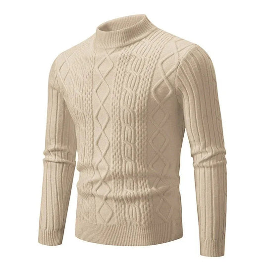 Men's Twisted Round Neck Pullover Leisure Sweaters