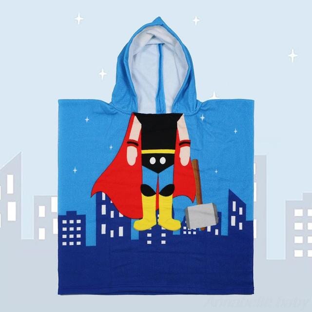 Strandhanddukar med huva för barn