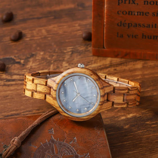 Women's Quartz Movement Wooden Watch