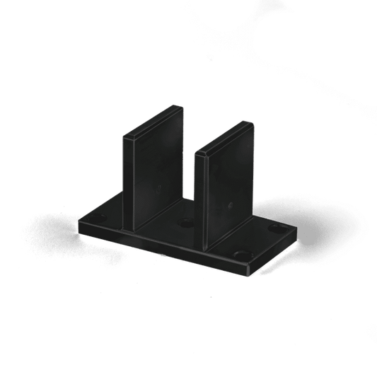 Stolpfot för Staket - RAMA Svart