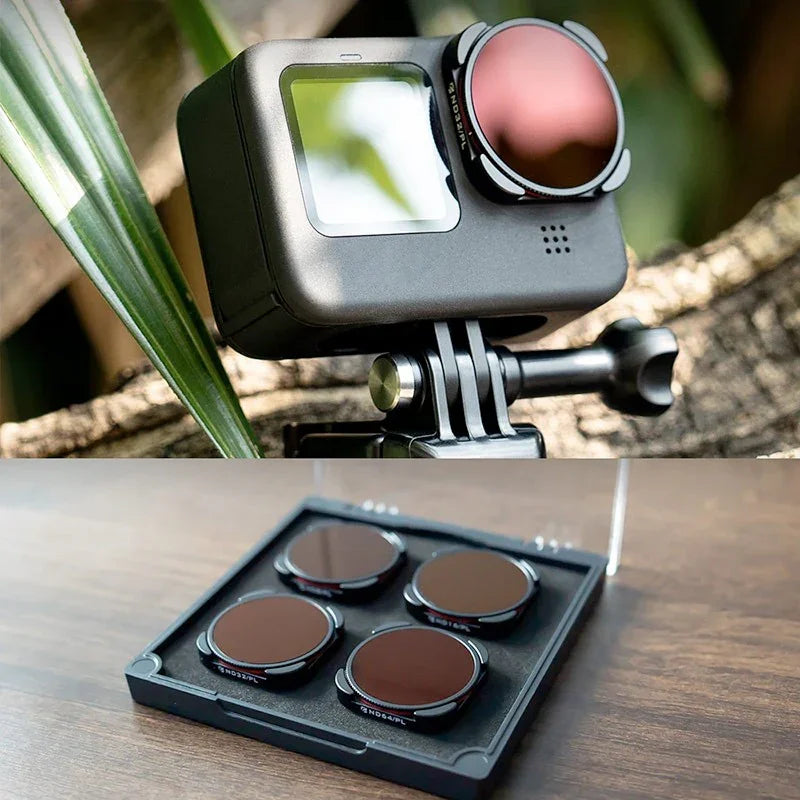 Freewell Filter Bright Day 4K Kit - ND8/PL + ND16/PL + ND32/PL + ND64/PL till GoPro Hero12/11/Mini/10/9 Black - 4-pack