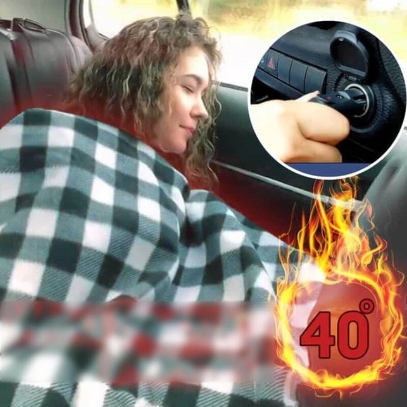 12V värmefilt till bil (cigarettuttag) – varm på resan