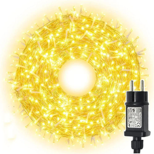 200M LED Slinga Varmvit (230V, 8 lägen)