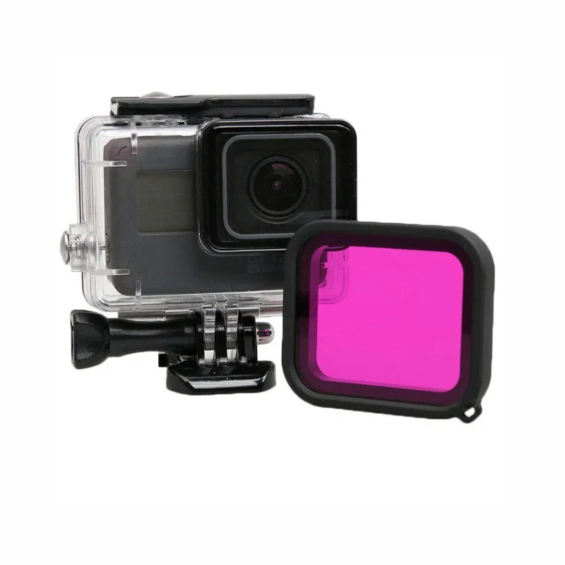 Färgfilter för dykning Lila - Hero5/6/7 i vattentätt skal