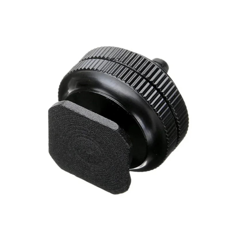 Adapter blixtsko till 1/4" skruv, Cold Shoe - Aluminium