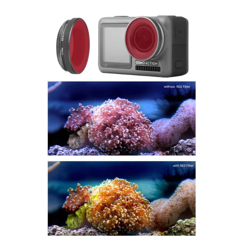 Färgfilter för dykning Röd - DJI Osmo Action