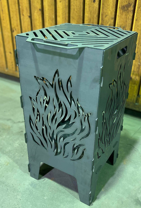 Eldkorg - XL inkl. Grillgaller (40x40x76cm)