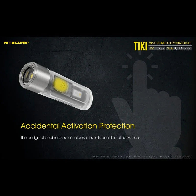 Nitecore TIKI Nyckelringslampa USB-C - 300lm