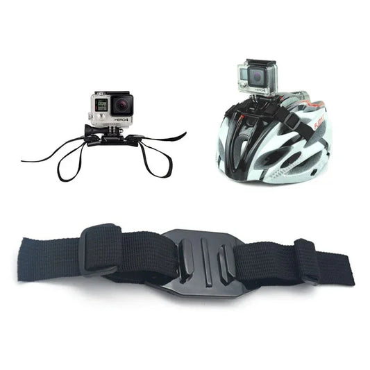GoPro-snabbfäste med spännband för hjälm