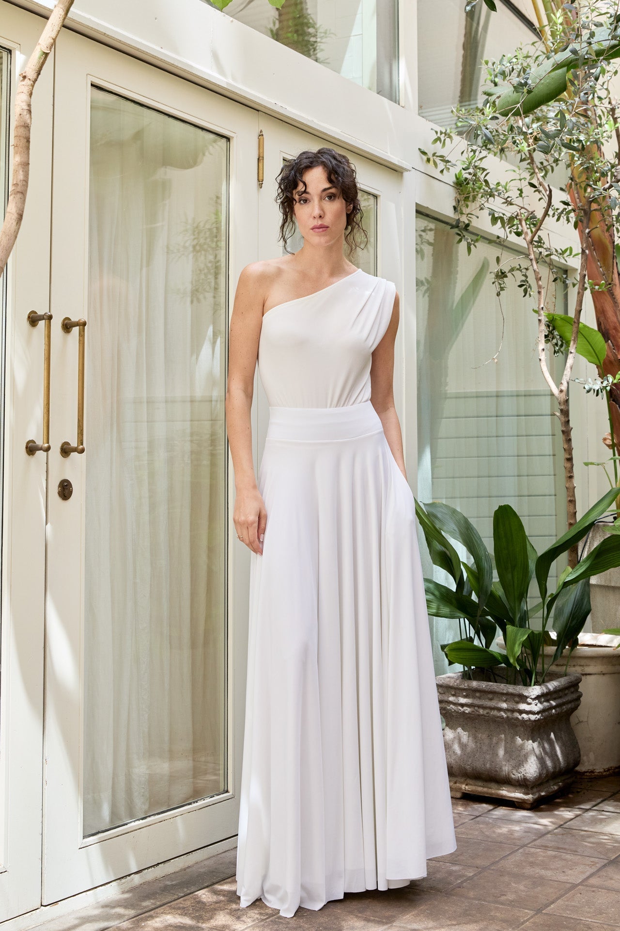 BRIDE SKIRT WITH POCKETS-0