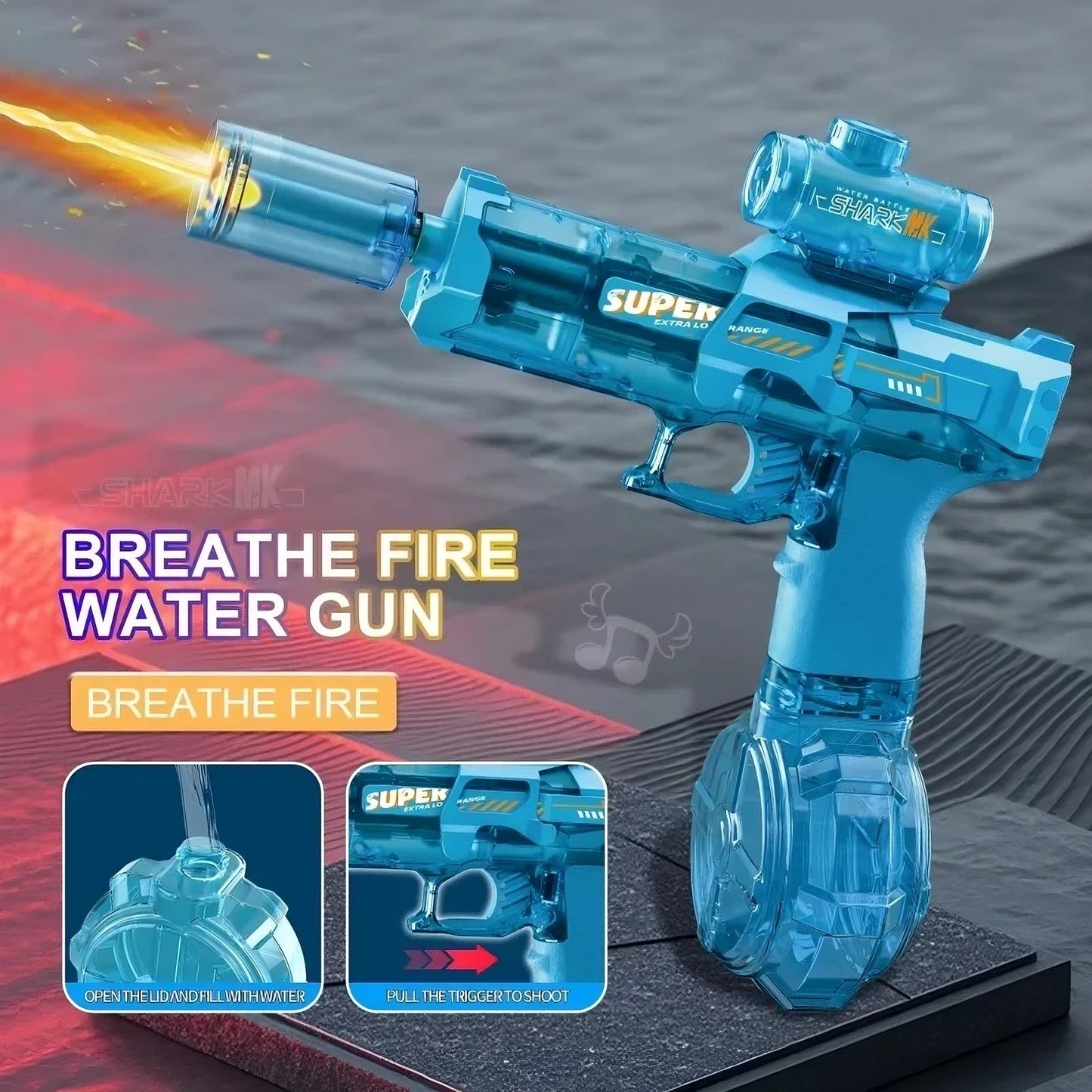 Glow LED Water Gun