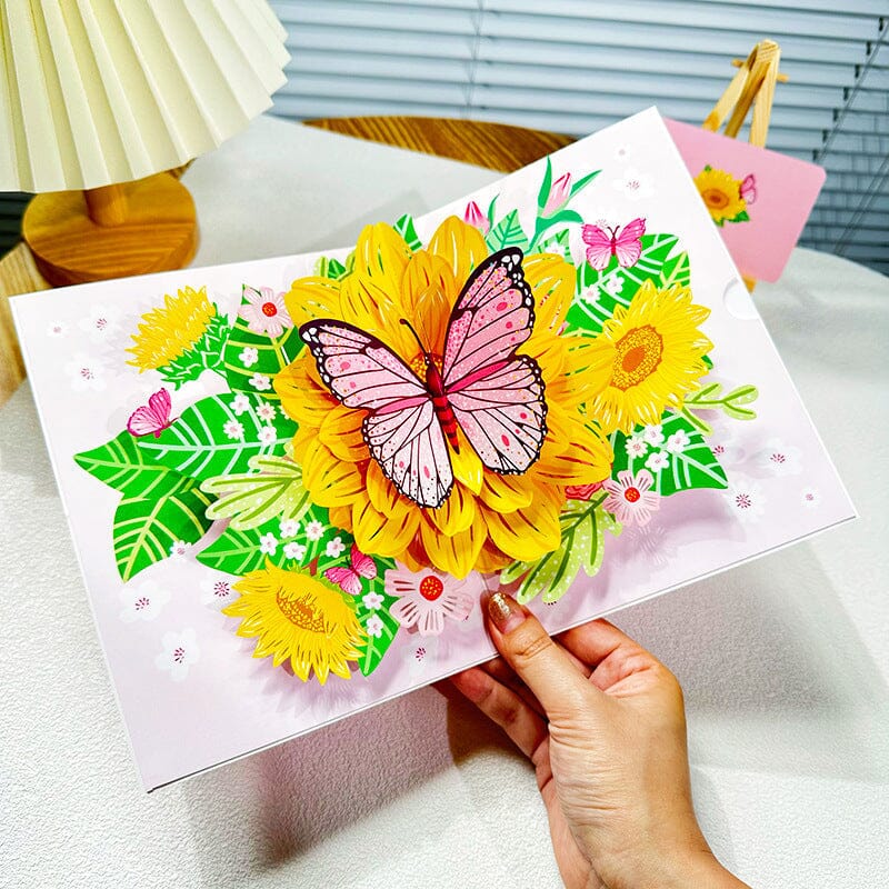 3D Blomsterkort