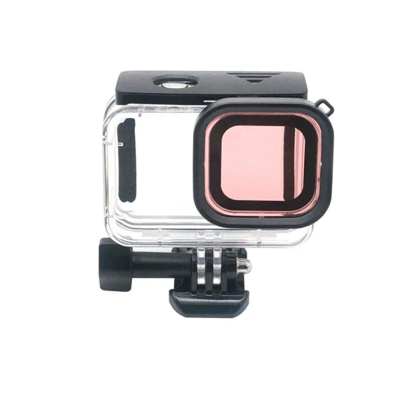 Telesin Färgfilter Röd + Ljusröd + Lila till Hero13/12/11/10/9 Black i vattentätt skal - Paket