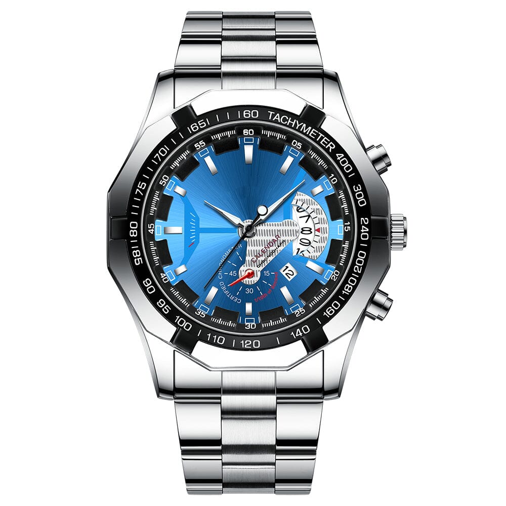 47 mm Armbandsur - Kvartsur med multifunktion för män