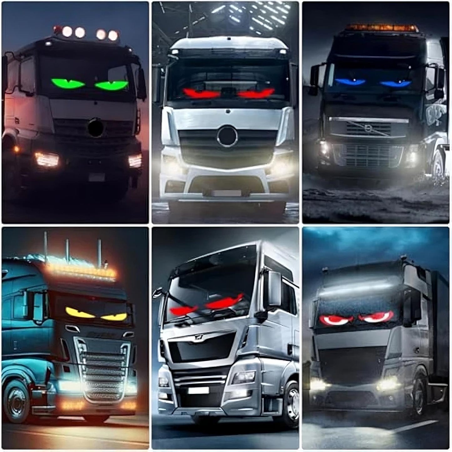 Dynamic Big Eye Lights For Windshield
