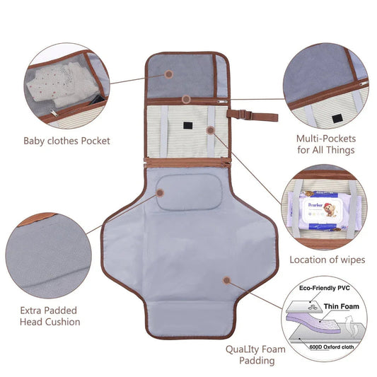 Portable Waterproof Urine-Proof Diaper Changing Pad