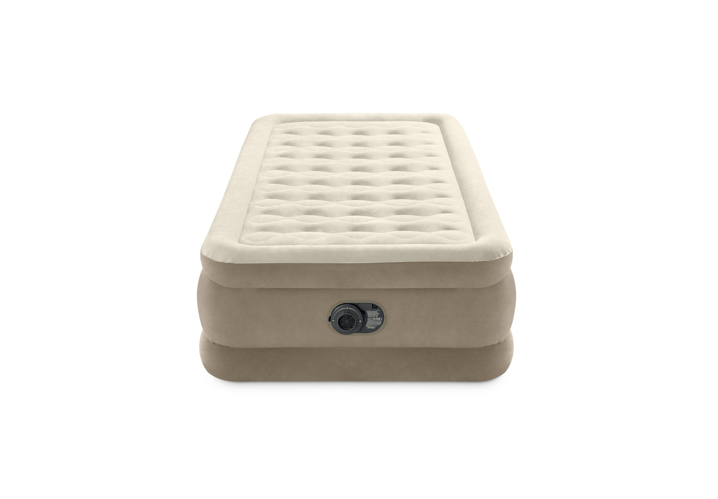 INTEX Ultra Plush Luftmadrass - Brun Enkel