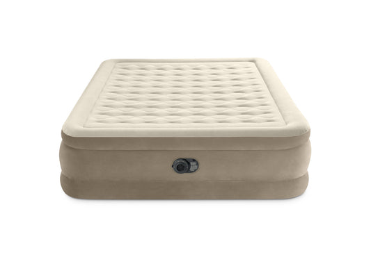 INTEX Ultra Plush Luftmadrass -Brun Dubbel
