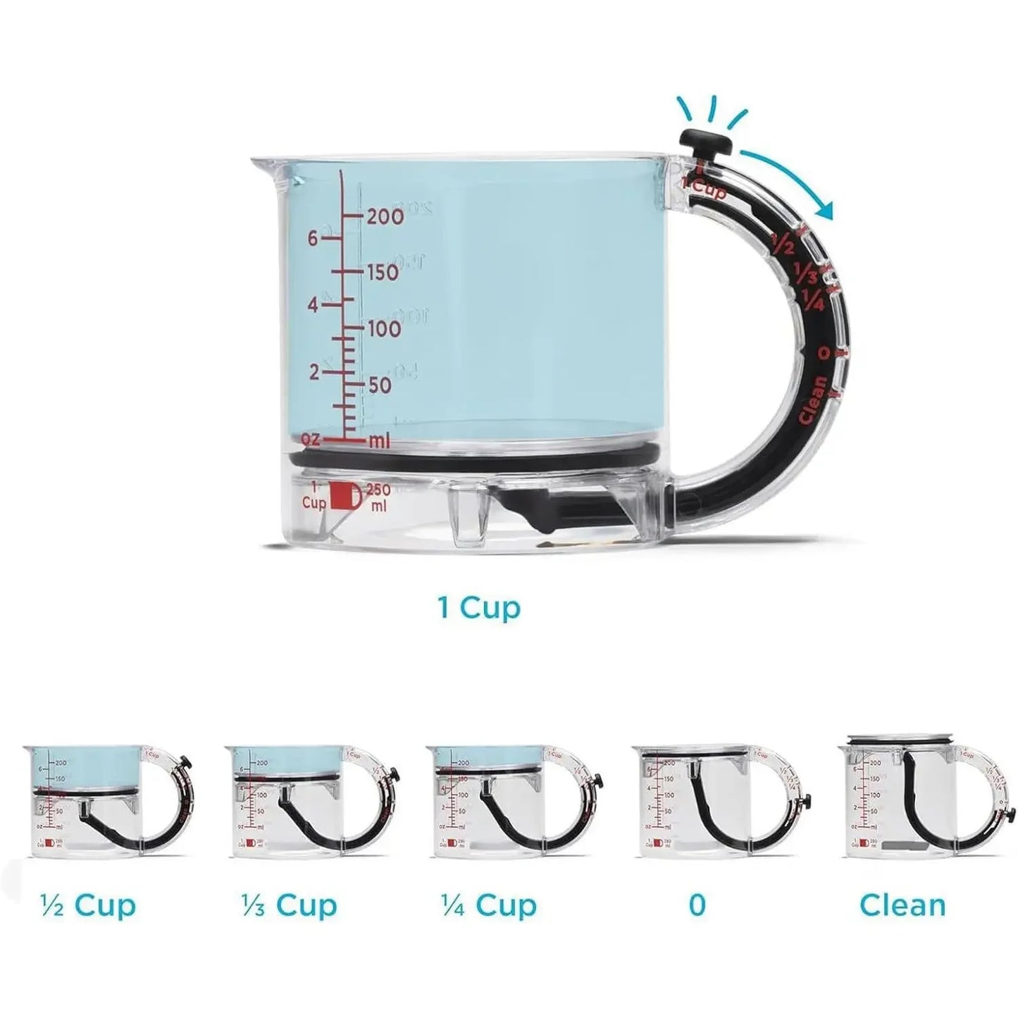 4-in-1 Adjustable Measuring Cup
