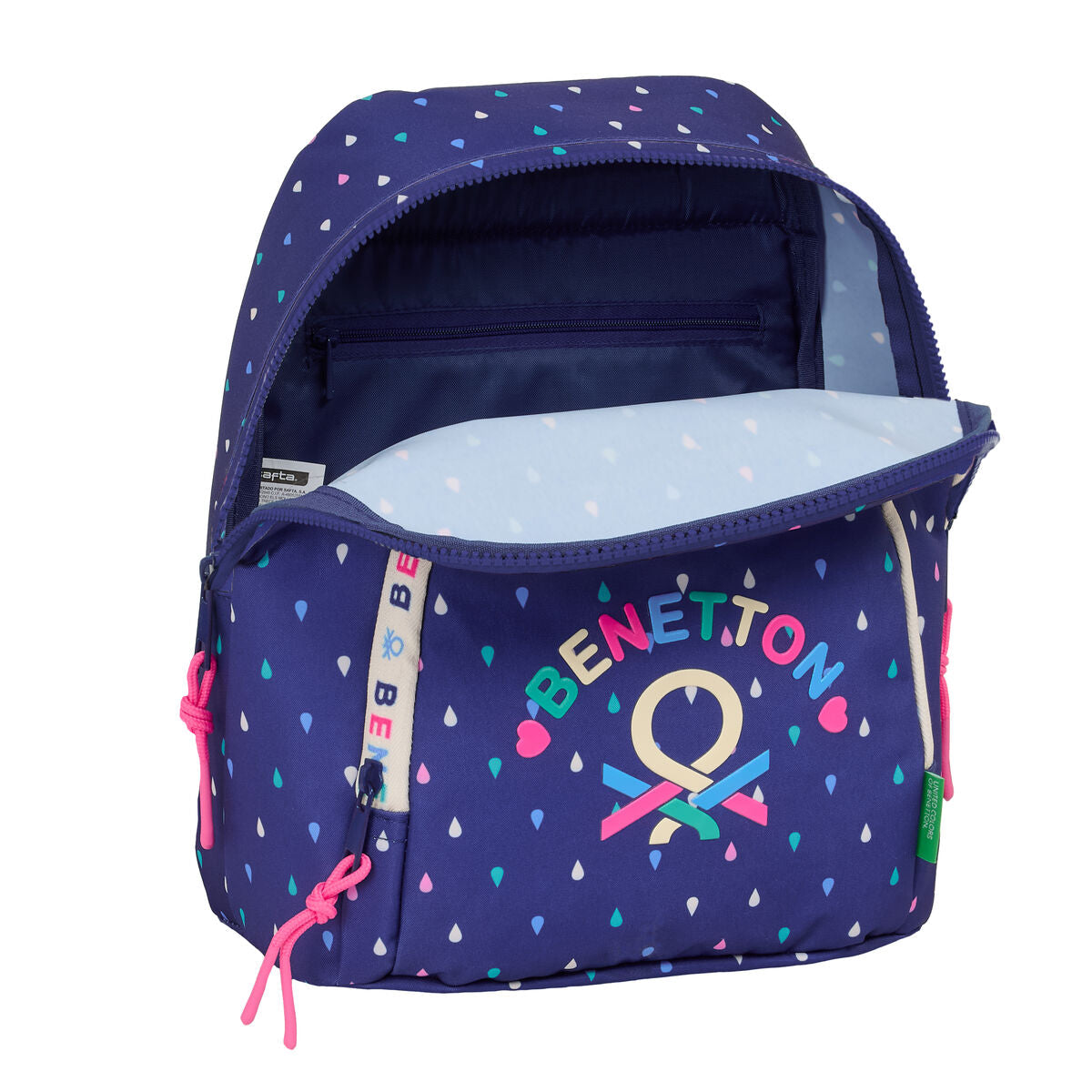 Ryggsäck Benetton Drop, multicolour, justerbare axelremmar