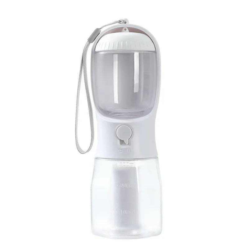 Dog Water Cup Drinking Food Garbage Bags Compartment Three-In-One Portable Small Multi-Functional Pet Water Bottle