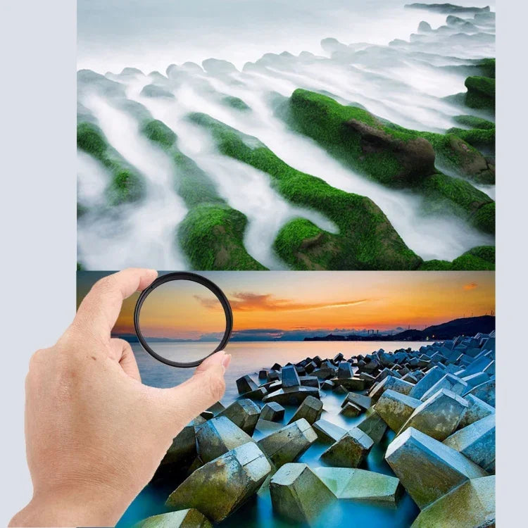 JUNESTAR 58mm ND Filterkit (ND2 + ND4 + ND8) för Actionkameror