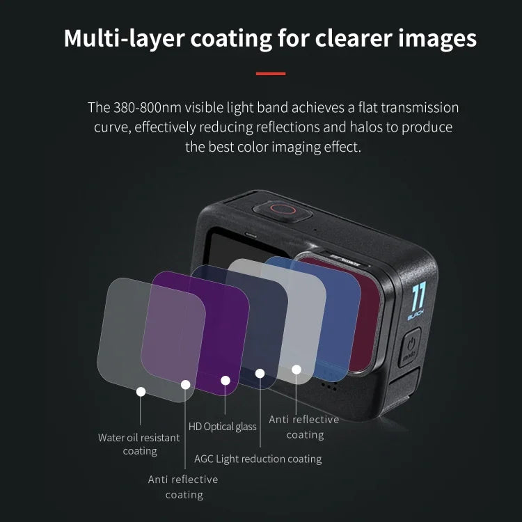 STARTRC 4 i 1 ND8 ND16 ND32 CPL Filter till GoPro HERO13 Black /12 Black /11 Black /10 Black /9 Black