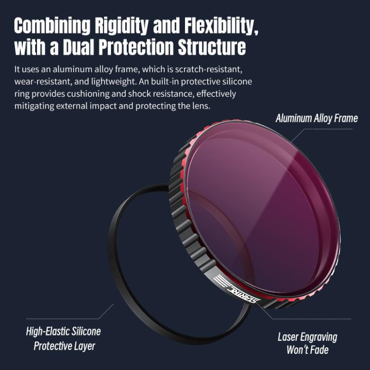 DJI Osmo Action 6 – STARTRC 4-i-1 Filterkit (CPL / ND8 / ND16 / ND32)