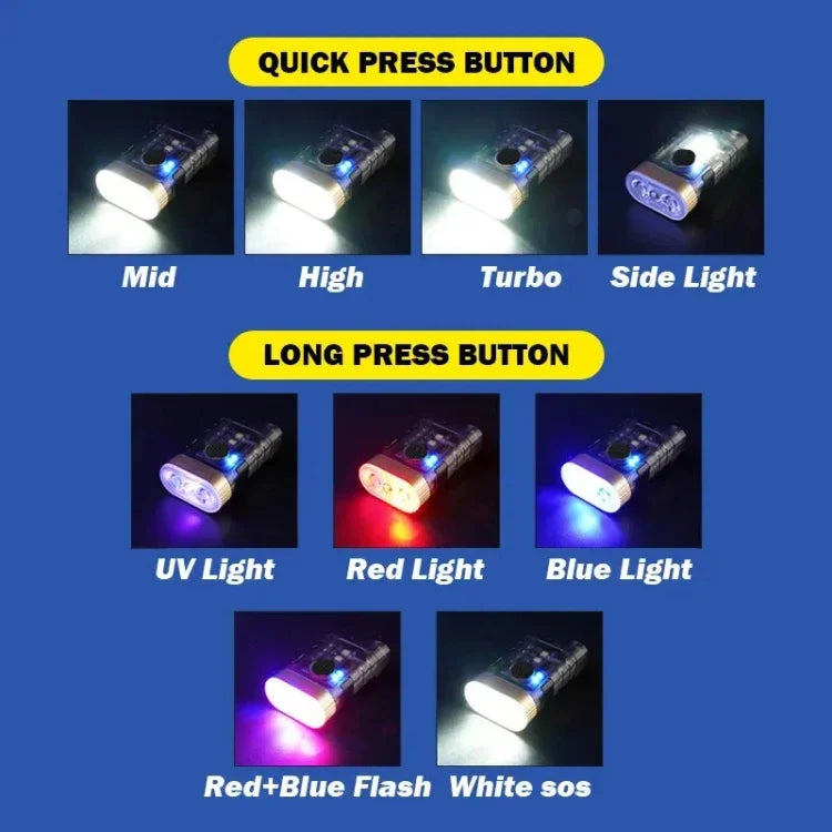 A11 Multi-funktion Mini LED Ficklampa