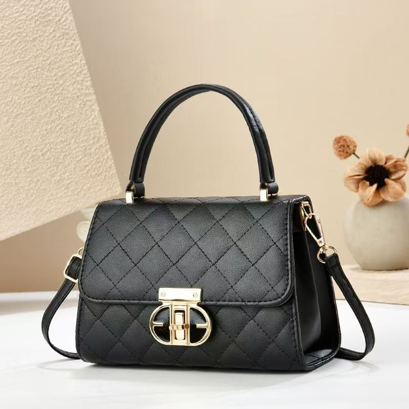 Elegant Handväska med Lås – Klassisk & Lyxig Design