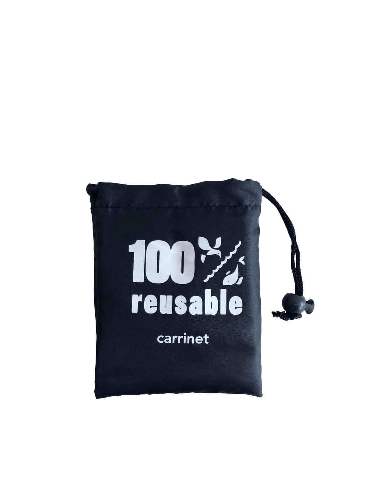 Shop Bag (Svart) - "100% Reusable"