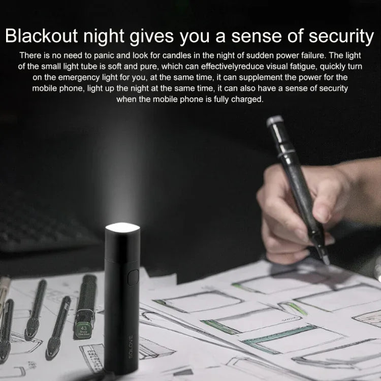Xiaomi Youpin SOLOVE LED Ficklampa 3000mAh
