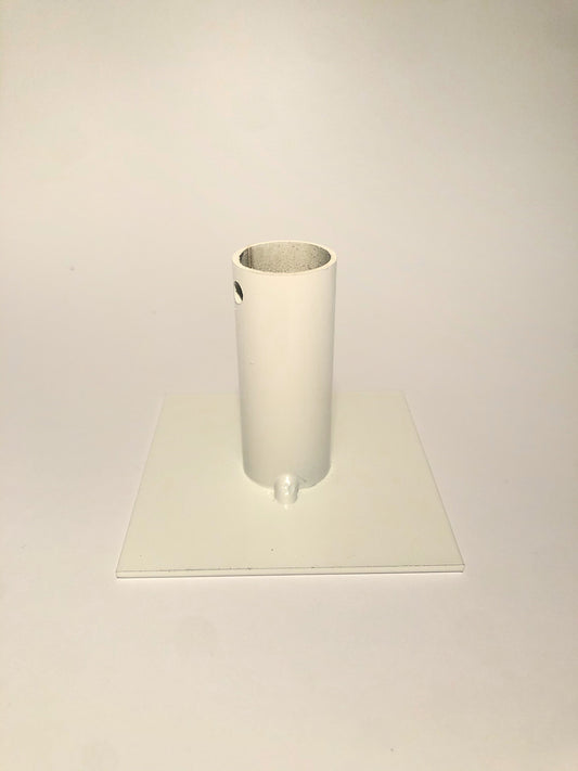 Ljusstake - enkel, liten (vit)