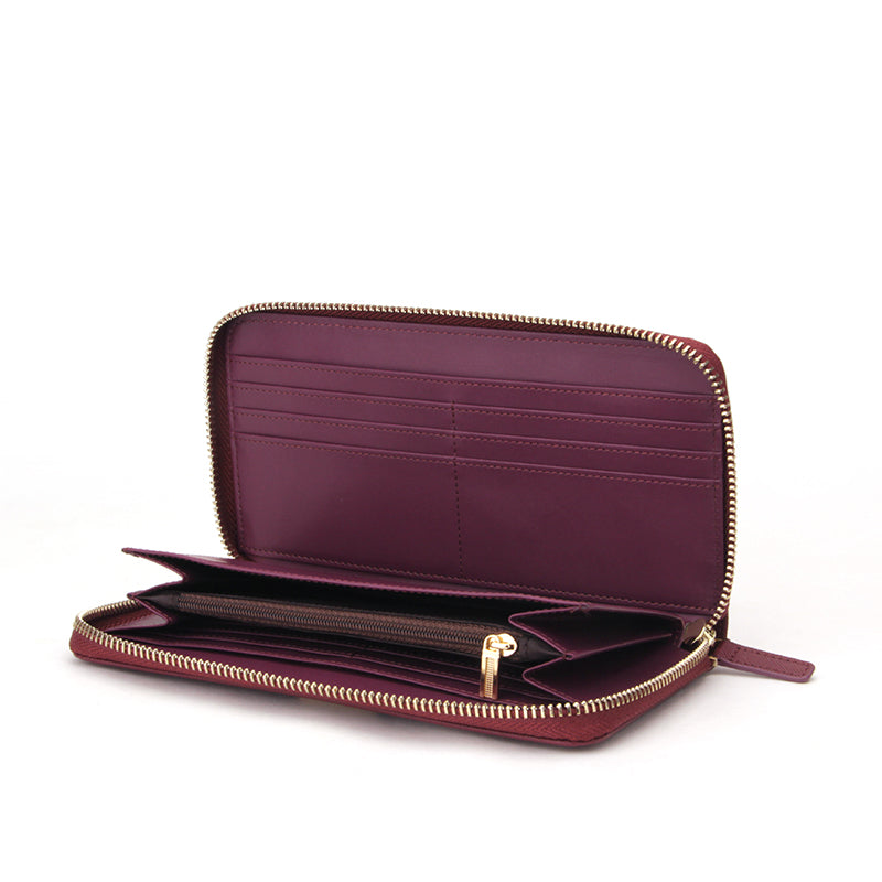 Plånbok Dam – Elegant Plånbok i Läderlook med Kortfack