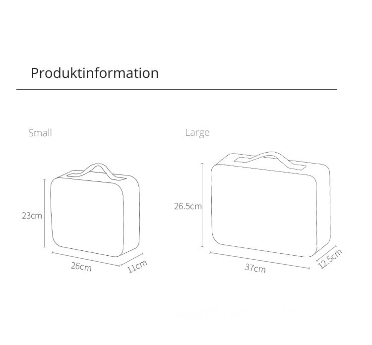 Sminkväska med spegel och LED-ljus