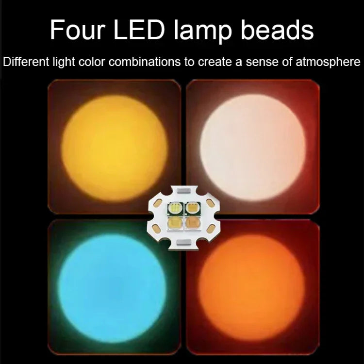 X3 LED Ficklampa med Zoom, RGB-ljus och Powerbank-funktion – 1100lm