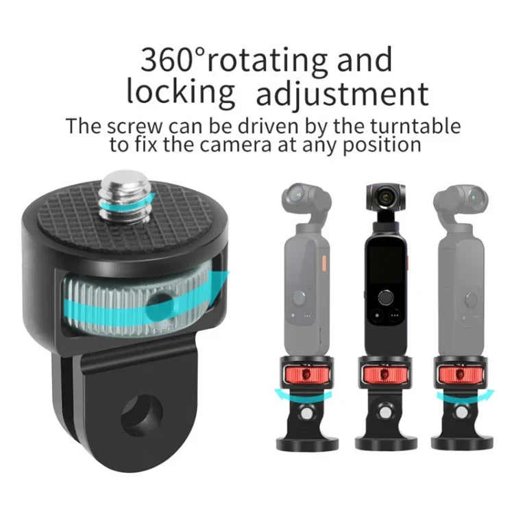 1/4-tums skruvadapter till stativ för GoPro, Insta360 & andra actionkameror