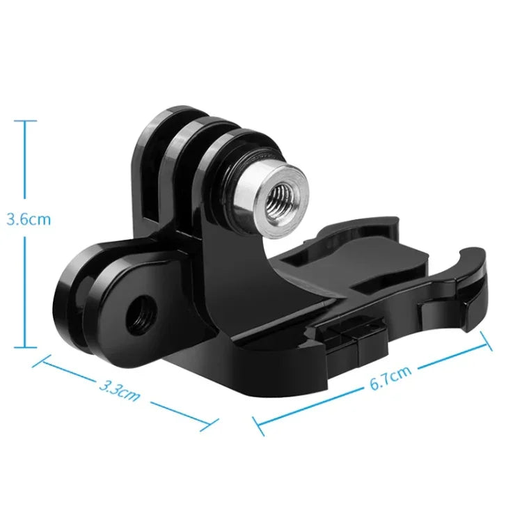 Snabbfäste till GoPro mfl. - "J Hook" - Dubbel